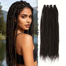 Synthetic Dreadlock Extensions Ended Dreads 0.6 Cm Width Loc Extensions Crochet Hair For Women Daily Party Music Festival Wear (1Pack 40 Strands ) - Multicolor - View 18