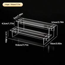 1 件透明亚克力多层盲盒展示架、收藏品人物、香水、化妆品收纳架 - 無色 - 查看 18