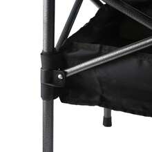 Folding Portable Camping Table Roll-Up Table With Storage For Backyard Beach BBQ - Black - View 6