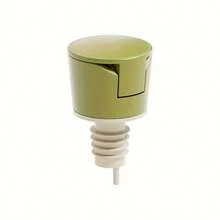 Set de 3 boquillas dispensadoras de aceite automáticas anti-goteo - Sin fugas, duraderas para cocina y restaurante, disponibles en verde, amarillo y blanco
