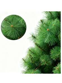 New 3D Realistic Artificial Christmas Tree With Dense Needles, Multiple Sizes Available - Green - View 3
