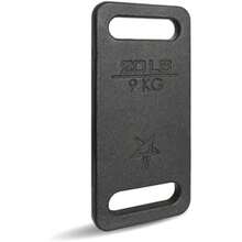 Yes4All Placa De Ruck de Hierro Fundido 4.5-20 KGs - Multi Pesos Disponibles: 10, 15, 20, 25, 30, 35, 45 Libras| Plato Ruck Nueva Versión para Rucking, Sentadillas, Entrenamiento de fuerza(20 Libras) - Tipo 1 - Ver 2