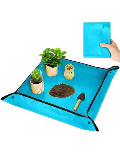 1pc Gardening Kneeling Pad, Waterproof Mat For Potting Succulents, Plants, Flowers, Soil Mixing
