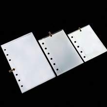 10/20/30pcs/Bag M5/A6/A7 Clear Loose Leaf Protector Sleeves, Plastic Protective Covers, Portable Sticker Notebook, Binder Refill Pages, High Quality PP Material, Acid-Free & PVC-Free, Storage, High Transparency, Suitable For Storing K-Pop Photo Cards, Photos, Documents, Banknotes, Coins, Jewelry And Various Small Items