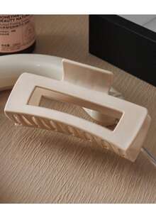 Women's Soft Silicone Rectangular Square Hair Claw Hair Clips, Soft Anti-Collision Protection For Back Of Head, Durable Grip Clips Elegant Hair Accessories Elegant Claw Clip Winter Hair Clutch