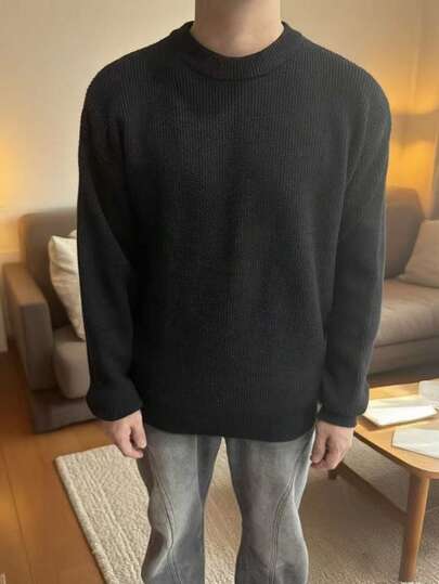 Men's Casual College Commuter Style Simple Knit Sweater