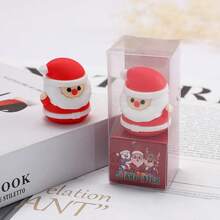 1pc Cute Christmas Pencil Sharpener, Dedicated For Pencils, Christmas Gift, Christmas Tree, Reindeer, Hamburger Pencil Sharpener, Popular Student Gift - Multiple Options - View 11