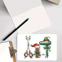 1 Unique Hairstylist Thank You Christmas Card - Holiday Appreciation Note With Envelope, Suitable For Him/Her - Multipurpose Greeting Card For New Year And Special Occasions