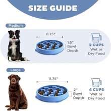 Outward Hound Small Fun Feeder Slow Bowl, Puzzle For Fast Eaters, Puppies, Cats &Amp; Small Dogs, Wet Or Dry Food, Helps Prevent Bloat &Amp; Aid Digestion, 3_4 Cup Capacity, Non-Slip, Made Without BPA, Pink - ColorA - 查看 5