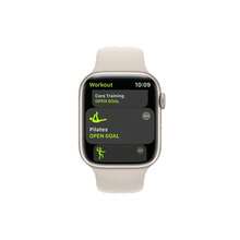 Used Apple Watch Series 7 GPS 45mm, Almost Brand New, Includes: Charging Cable, 2 Bands - Starlight - View 4