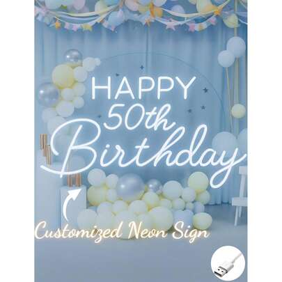 Customized LED Neon Sign Decoration For Room, Personalized Neon Sign Wedding Gift, Holiday Neon Sign Home Decor Wedding Backdrop, USB Powered, Romantic Home Decor, Perfect For Wall Decor, Christmas, Halloween, Party, Thanksgiving ,Urban Gala ,Fashion Decor ,Forever Love