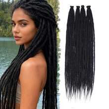 Synthetic Dreadlock Extensions Ended Dreads 0.6 Cm Width Loc Extensions Crochet Hair For Women Daily Party Music Festival Wear (1Pack 40 Strands ) - Multicolor - View 19