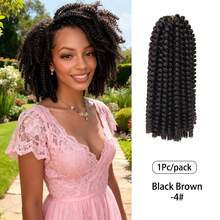 30 hebras/paquete Cabello trenzado de primavera para Locs de mariposa, Locs suaves, Trenzas de ganchillo cortas y esponjosas de 12 pulgadas, Extensiones de cabello trenzado sintético de baja temperatura, Fácil de usar, Para diario o fiesta, Halloween, Navidad y Año Nuevo