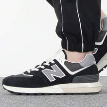 New Balance NB 574LG Series Retro Running Shoes, 2026 New Casual Sports Shoes, Unisex - Black - View 2