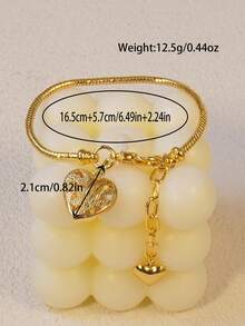 1 Stück Armband im orientalischen Stil mit Herzblume aus Kupfer, Hochzeit, Weihnachten, Alltagsschmuck als Geschenk