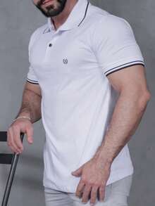 Men's 100% Cotton Summer Stylish Shirt - trắng - Xem 1