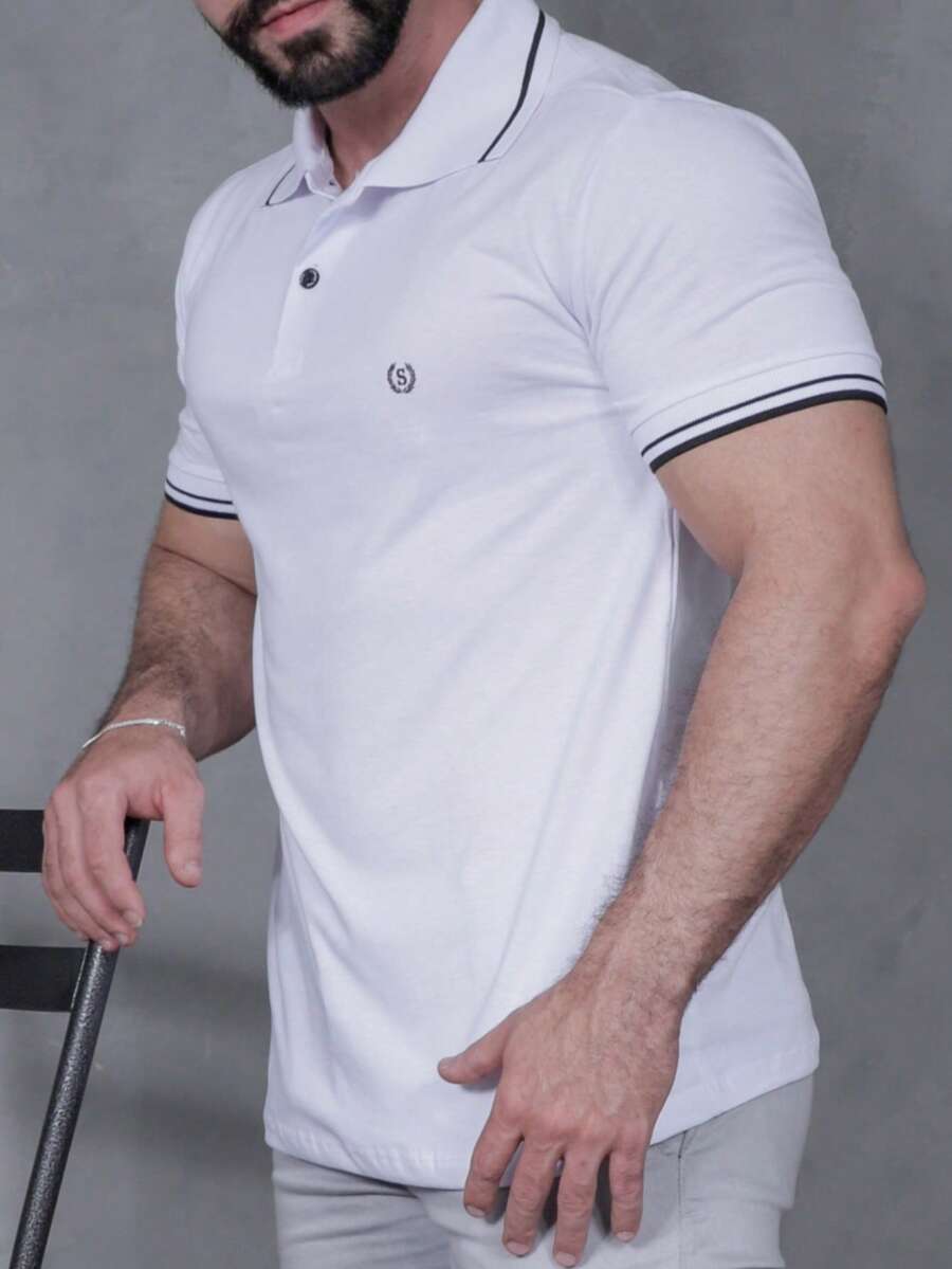 Men's 100% Cotton Summer Stylish Shirt - trắng - Xem 1