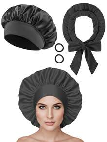 Set di arricciacapelli a calore e cuffia da notte in raso | Arricciacapelli senza calore per capelli lunghi, da indossare durante il sonno per uno styling semplice e fai-da-te, cuffia da notte reversibile in raso per donne, onde senza calore, accessori da viaggio, accessori da viaggio, acconciatura, parrucchiere, capelli ricci, bigodini, arricciacapelli, ricci senza calore, ricci senza calore, bigodini, bigodini, ricci, bigodini per capelli, strumenti per capelli ricci, bigodini, bigodino, diffusore per ricci, capelli, viaggio, prodotti per capelli, strumenti per capelli, accessori per capelli, barbiere, accessori da barbiere, barbiere, attrezzatura per parrucchieri