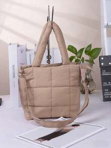 Solid Color, Simple And Stylish, Fresh And Exotic Style Bag, Hemp Bag, Crossbody Bag, Girls' Plush Wallet, Casual Shoulder Bag With An Adjustable Strap And Diamond Pattern Design. Suitable As A Valentine's Day Or New Year's Gift For Girls. - Multicolor - View 6