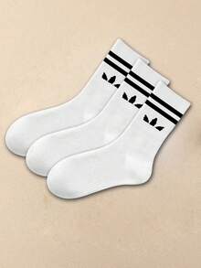 3/9/12 Pairs Of Solid-Color Versatile Socks, Breathable, Comfortable, Absorbent, Suitable For Daily Wear, Sports, Office, Casual Styles, And Valentine's Day All Year Round - Multicolor - View 13