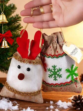 Christmas Natural Fragrance Aromatherapy Pendants, Christmas Atmosphere Pendant Decorations, Wardrobe Snowflake Sachets, Closet Car Hanging Aromatherapy Santa Claus Sachets, Snowman Aromatherapy Air Fresheners, Christmas Deer Fragrance Bags Household Items, Christmas Gift Sachets