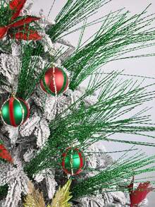 2/4/8 Stück 68cm Weihnachtsdekoration funkelnde Zweige künstliche gekräuselte Zweige für Weihnachtsbaum Dekoration Wohnraumdekoration Weihnachtsdekoration Winterraumdekoration