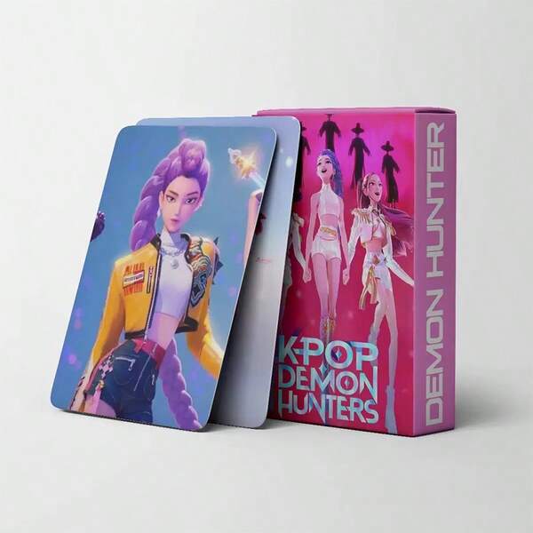 55pcs/Set Kpop, Cards, Mira Zoey Rumi Colorful Cards, Scrapbook Supplies, Funny, Decorative Cards, Anime Cards, Collectible Card Toys