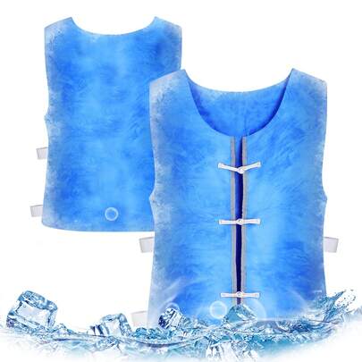 Evaporative Cooling Vest For Men & Women, Water-Activated Cooling Vest For Hot Weather | No Ice Needed Body Cooling Product
