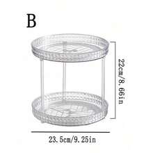 1 件旋转化妆品收纳盒浴室收纳盒香水收纳盒旋转化妆品收纳盒，美学房间装饰，家居装饰，厨房配件，浴室装饰，卧室装饰，化妆品收纳盒，化妆品收纳，珠宝收纳盒，珠宝收纳，适用于假日海滩，浴室收藏，卧室收藏，大容量