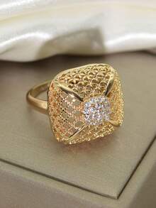 Hollow Out Ring - Yellow Gold - View 10