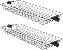 SoBuy FRG34 Shelving System With 3 Clothes Rails And 3 Baskets Telescopic Wardrobe System Adjustable Organization System Light Gray - FRG34-P02 - 查看 1