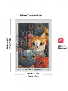 5D Custom Diamond Painting Kits, DIY Personalized Diamond Art Photo With Your Own Pictures, Customised Diamond Painting Kits Full Drill For Adults, Dog, Friends, Loves, Perfect For Room Decor.Custom Personalized 5D DIY Diamond Art Painting Kit, Custom Home Decor Diamond Art Painting, Unique Thanksgiving Valentine'S Day Gift - Multicolor - View 25