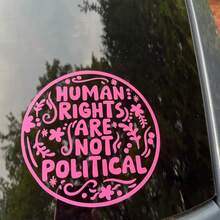 “人权不是政治”汽车贴纸，乙烯基贴花，汽车贴花，适用于汽车、卡车、壁挂、笔记本电脑、电脑、励志贴纸、礼品、汽车装饰配件 - 均碼 - 查看 11