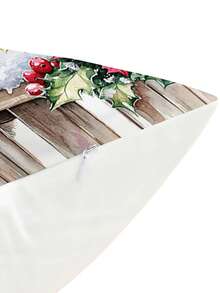 1 pieza Funda de almohada decorativa impresa por un solo lado con un patrón suave y cómodo de ciervo, caballo y pájaro en acuarela, adecuada para dormitorio, sala de estar, sofá y decoración de fiestas (no incluye el relleno de la almohada)