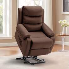 KORSER Power Lift Recliner Chair For Elderly, Reclining Chair For Adults, Small Recliner With Assist For Seniors, Electric Single Lift Sofa With Memory Function For Living Room Reading Room, Linen Fabric - US A Type Plug(110-127V) - View 12