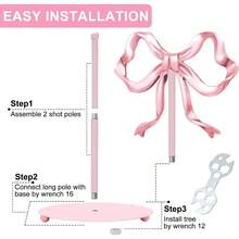 - Soporte de toalla de papel con lazo rosa bonito para decoracin de cocina, accesorios de decoracin de cocina, soporte de metal para coqueta, hogar, bao, encimera - Rosa - Ver 4