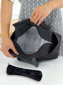 Geantă de prânz izolată personalizată cu identificare a primei litere - Geantă Bento caldă din pânză, închidere cu fermoar, căptușeală din folie de aluminiu de mare capacitate, potrivită pentru designul primei litere la serviciu și la școală, școli și activități în aer liber - Ușor de curățat, design compact, impermeabil, cutie de prânz, geantă de prânz pentru femei, geantă de picnic pentru profesori, geantă frigorifică pentru camping, geantă frigorifică pentru sală de clasă, geantă de picnic pentru femei, geantă de damă pentru școală, accesorii școlare, articole școlare