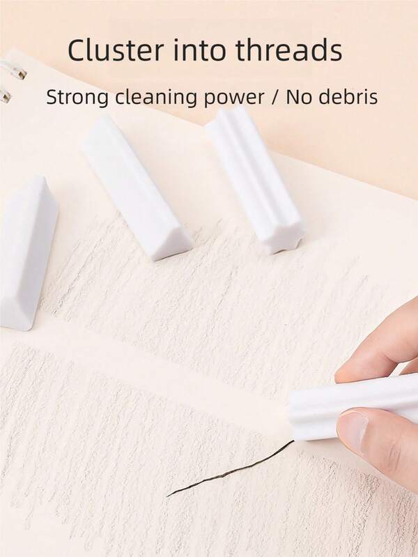 قطعة واحدة من ممحاة متعددة الأوجه مقاومة للبقع بلون أزرق، مناسبة للرسم والتظليل والكتابة النظيفة، لاستخدام طلاب الفن اليومي، ذات سطوع عالي، تمسح دون ترك أثر للرسم والتصوير