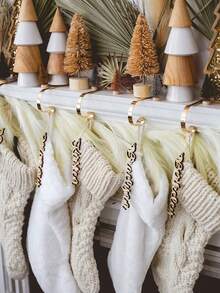 Custom Text Wood/Acrylic Ornaments With Hemp Rope - 1/3/5pcs, Boho Rustic Chic Holiday Decor, Personalized Christmas Stocking Name Tags, Ideal Family Festive Keepsake, Durable Premium Material Hanging Ornament, Perfect For Christmas/New Year/Holiday Celebrations