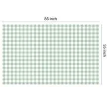 Sage Green Gingham Party Tablecloth Decorations 3 Pack Green Checkered Disposable Plaid Party Supplies Tablecover For Birthday Baby Shower Bridal Wedding 55in X 86in