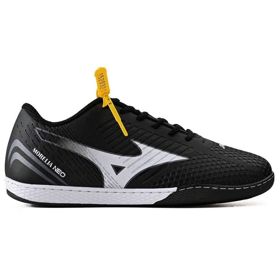 Men's Black White Non-Slip Indoor Futsal Shoes - màu đen - Xem 1