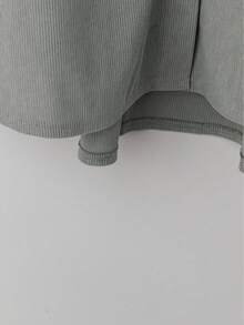 Women's Casual Striped Button-Front Long Sleeve Shirt, Autumn - Grey - View 4