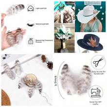 300pcs White Feathers Crafts - 3 - 5inch Feathers Bulk Wedding Home Party, Dream Catcher Supplies And CraftsWhite