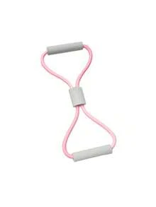 8-Shape Resistance Band Yoga Exercise Men And Women, Eight-Shape Resistance Rope Elastic Fitness Equipment Home Exercise And Stretching - 8字拉力繩-粉紅色 - 查看 5