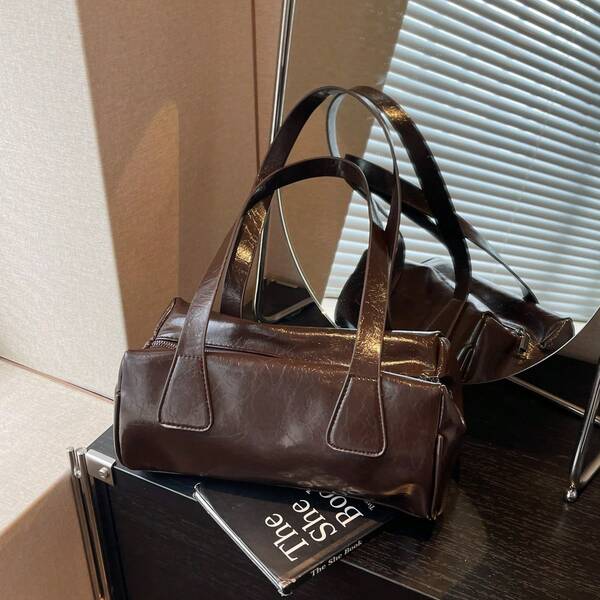 Borsa casual versatile da donna in stile retrò coreano per l'autunno/inverno 2025, adatta per il pendolarismo