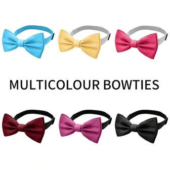 1pc Adjustable Multicolour Pre - Tied Bowties