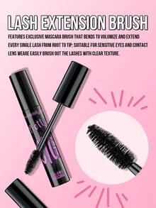 MISSLYN-2 件丰盈睫毛膏套装，丰盈睫毛膏，黑色丰盈纤长可水洗睫毛膏，超大浓密睫毛膏，可叠加和卸除配方，易于清洗和卸除，纤长丰盈，打造完美扇形效果，纯素、无麸质、无动物实验 - #1+#1 - 查看 6