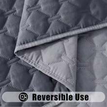 Cubierta impermeable para cama de mascota (perro/gato), manta suave y reversible para mascotas, lavable a máquina, a prueba de fugas, cubierta para sofá de gato y perro, adecuada para sofás y muebles, color gris claro.