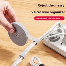 Home/Office Data Cable Storage Hook And Loop Straps; Computer Cable Ties; Desktop Wire Routing Fasteners