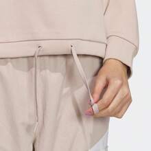 Bluza sportowa damska Adidas Neo, swobodna, z długim rękawem, wygodna, do ćwiczeń fitness, z okrągłym dekoltem - Słodki róż - Zobacz 4